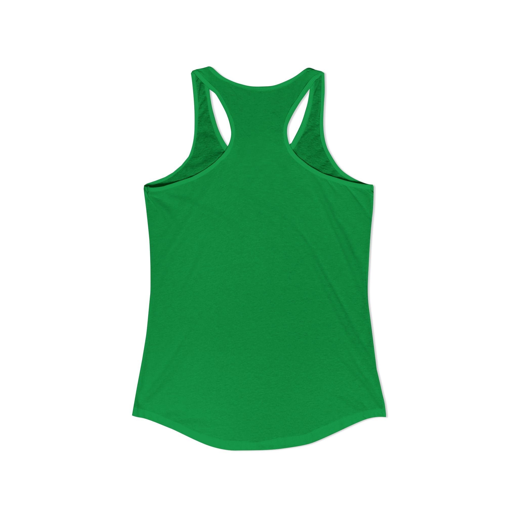 Pickleball Shamrock Smiley Face Women's Racerback Tank