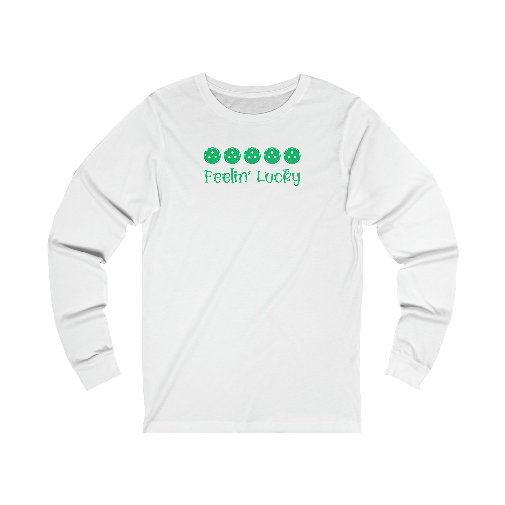 Feelin' Lucky Pickleball Unisex Long Sleeve T-shirt
