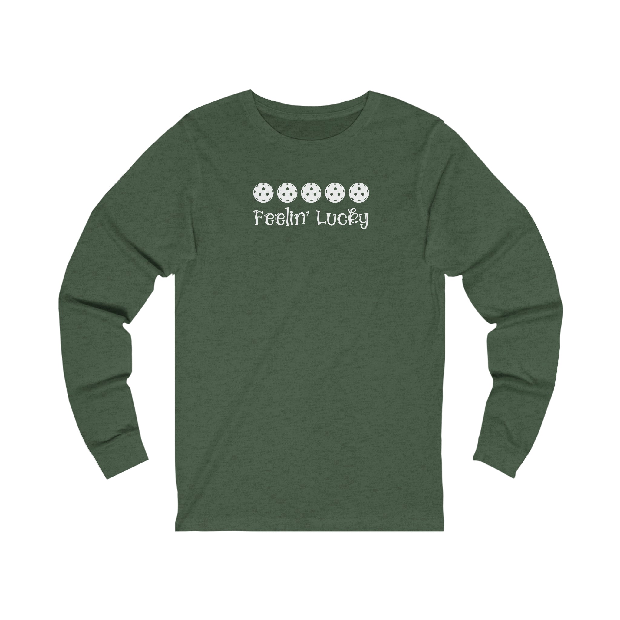 Feelin' Lucky Pickleball Unisex Long Sleeve T-shirt