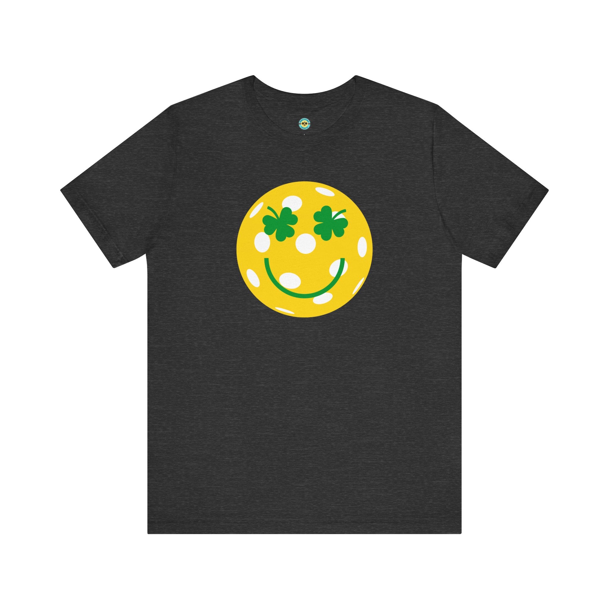Pickleball Shamrock Smiley Face Unisex T-shirt