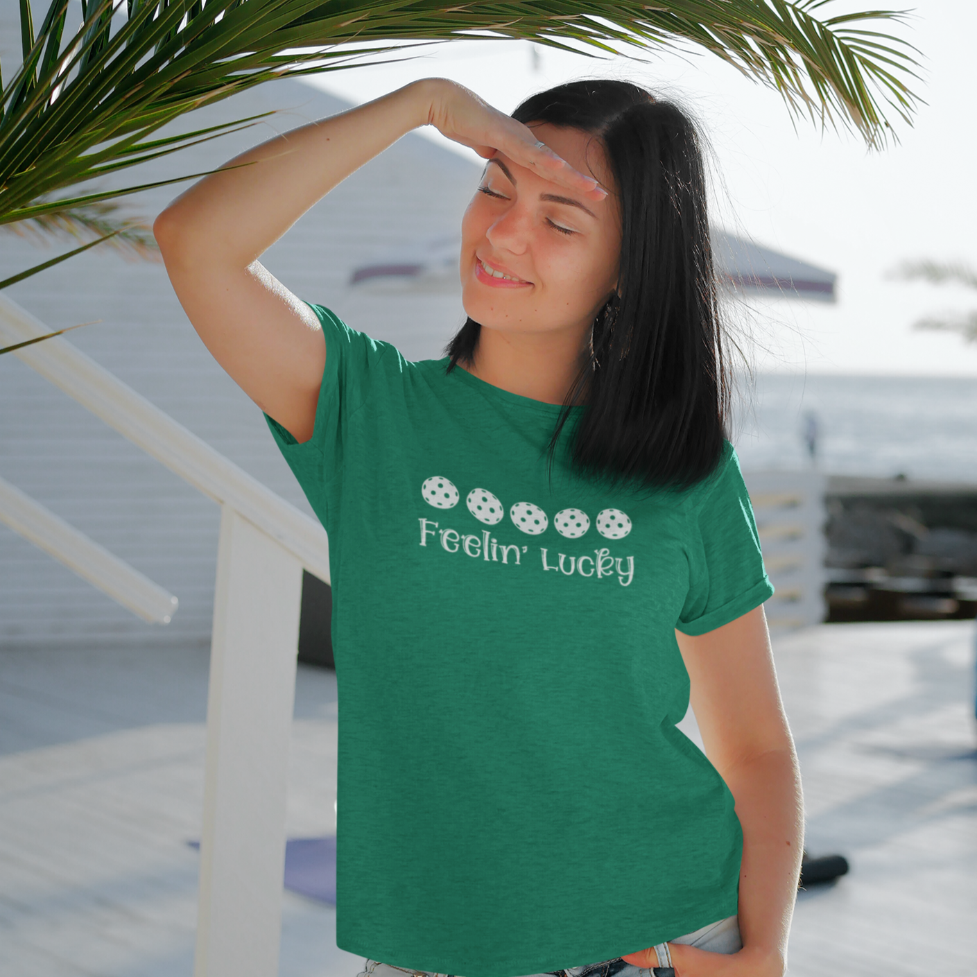 Feelin' Lucky Pickleball Unisex T-shirt