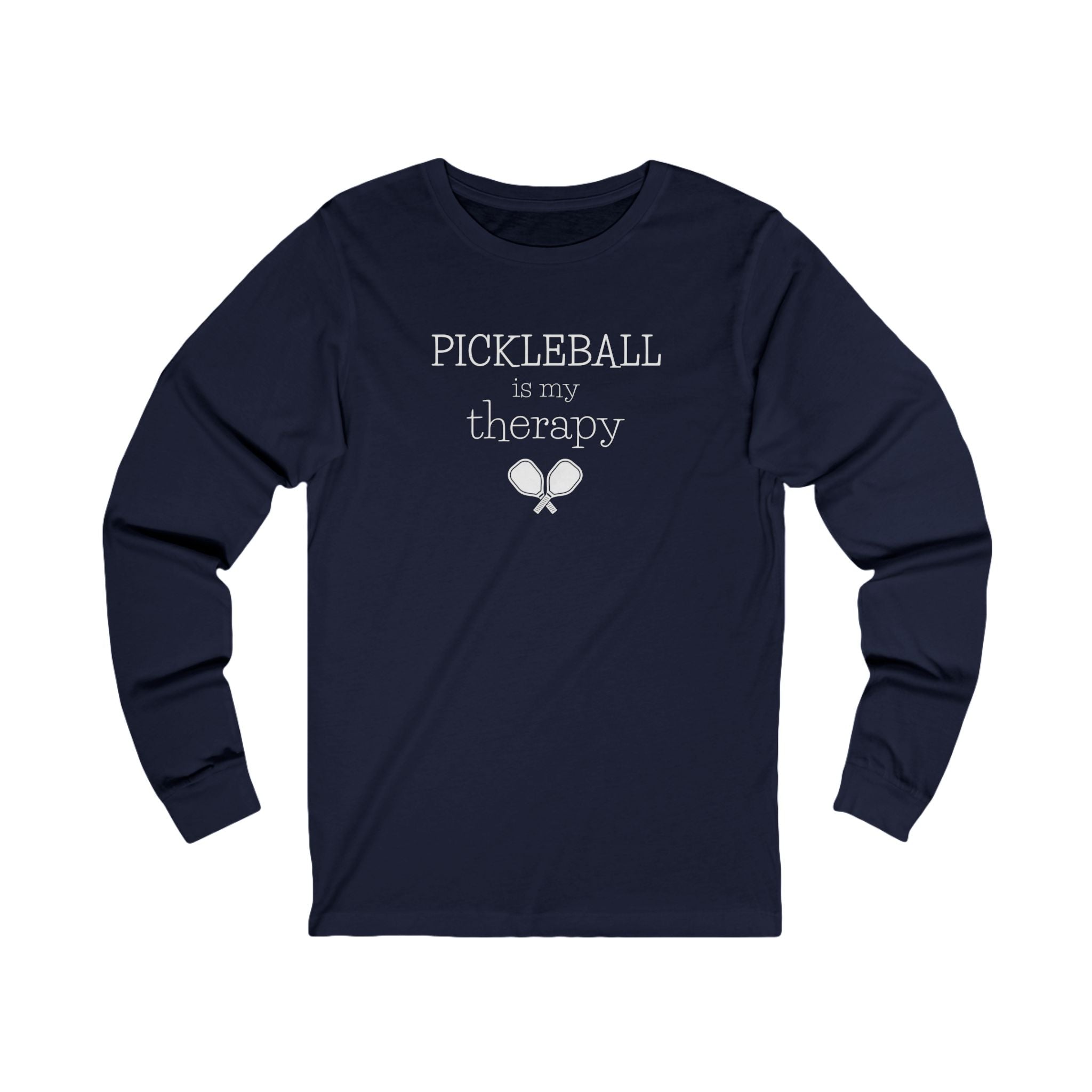 Pickleball Is My Therapy Unisex Long Sleeve T-shirt