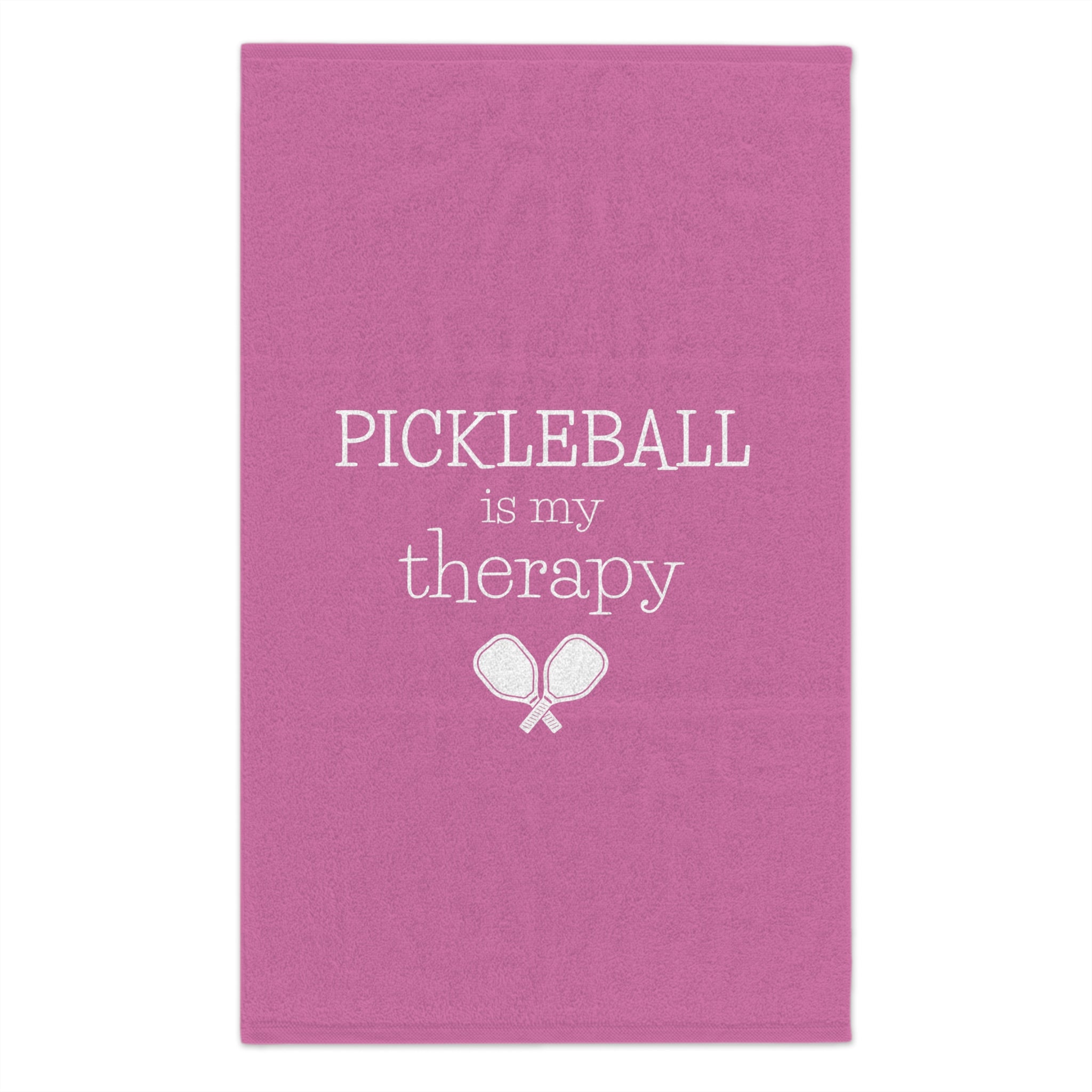 Pickleball Is My Therapy Sport Towel - Pink