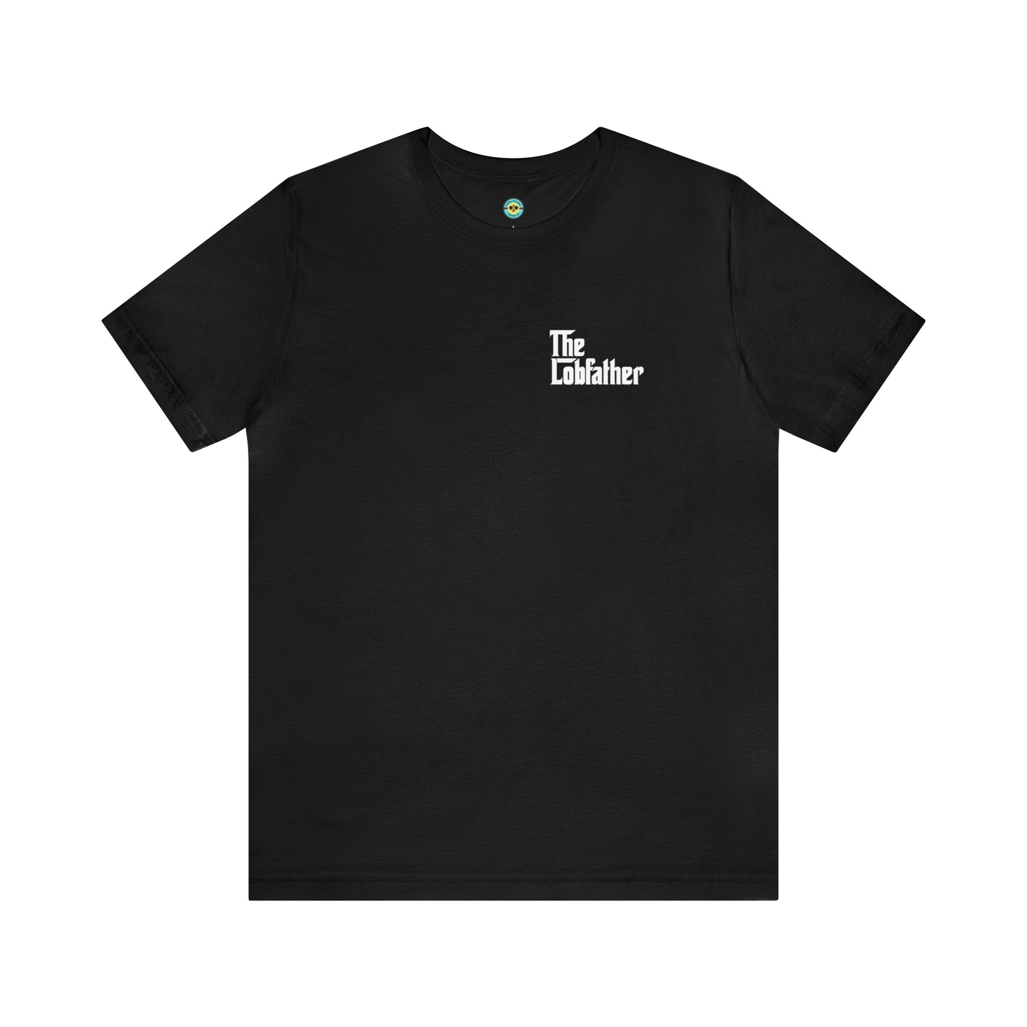 The Lobfather Unisex T-shirt (left chest)
