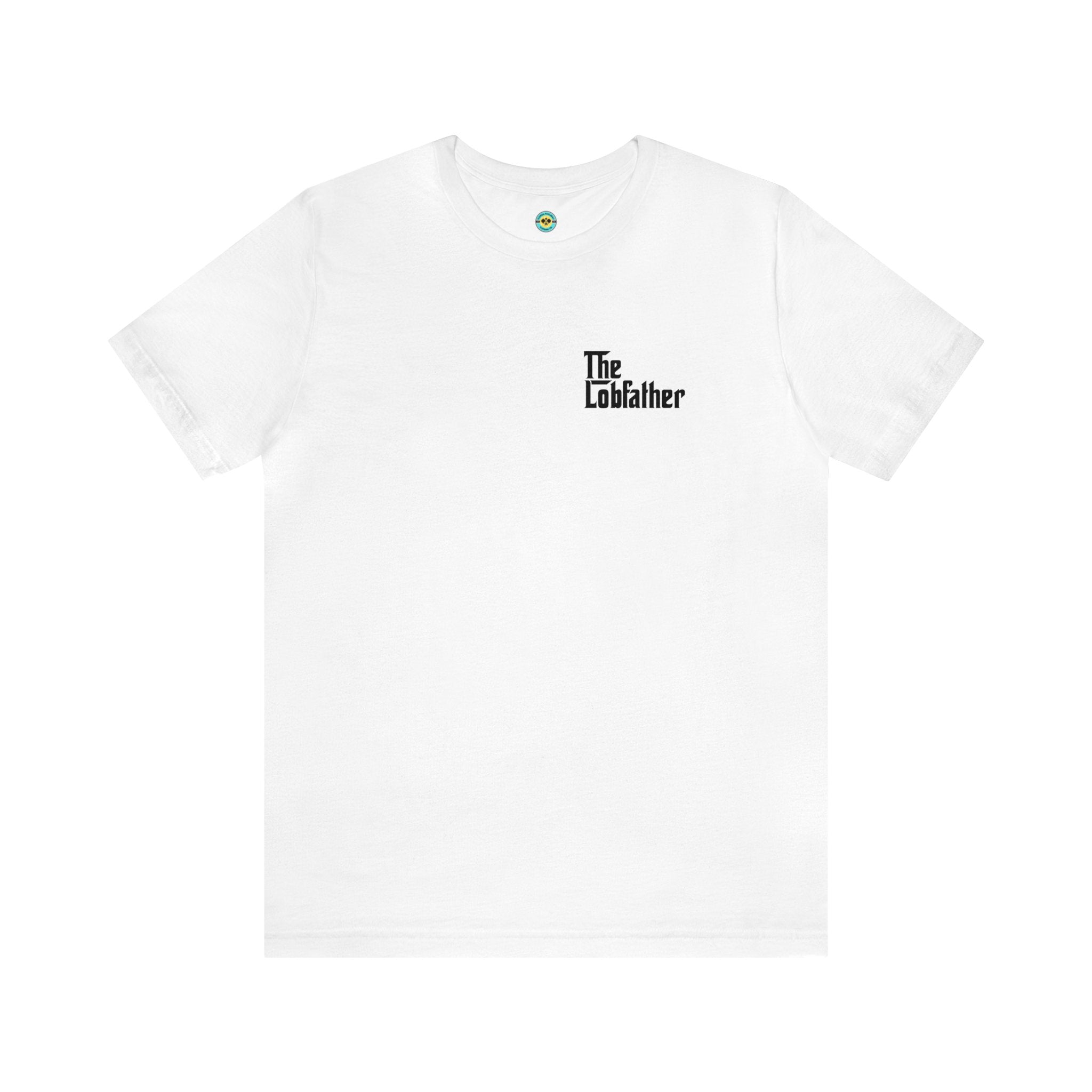 The Lobfather Unisex T-shirt (left chest)