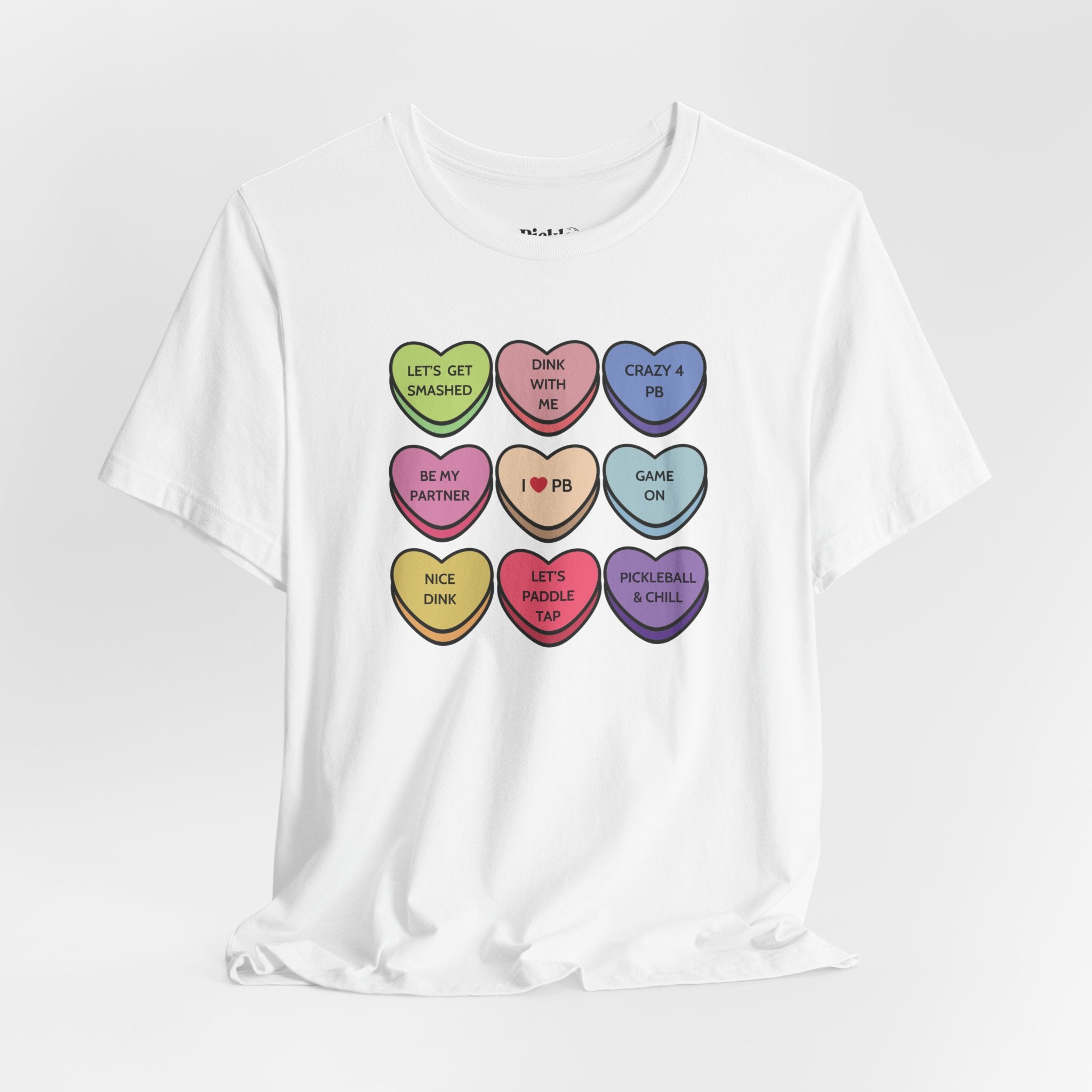 Pickleball Candy Hearts Unisex T-shirt