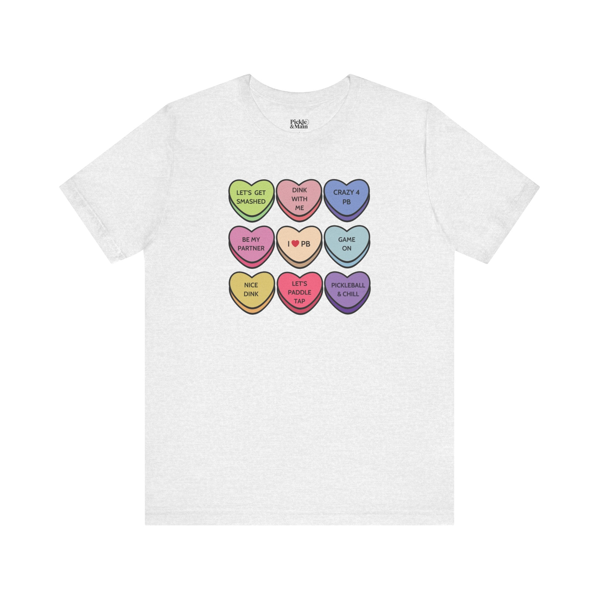 Pickleball Candy Hearts Unisex T-shirt
