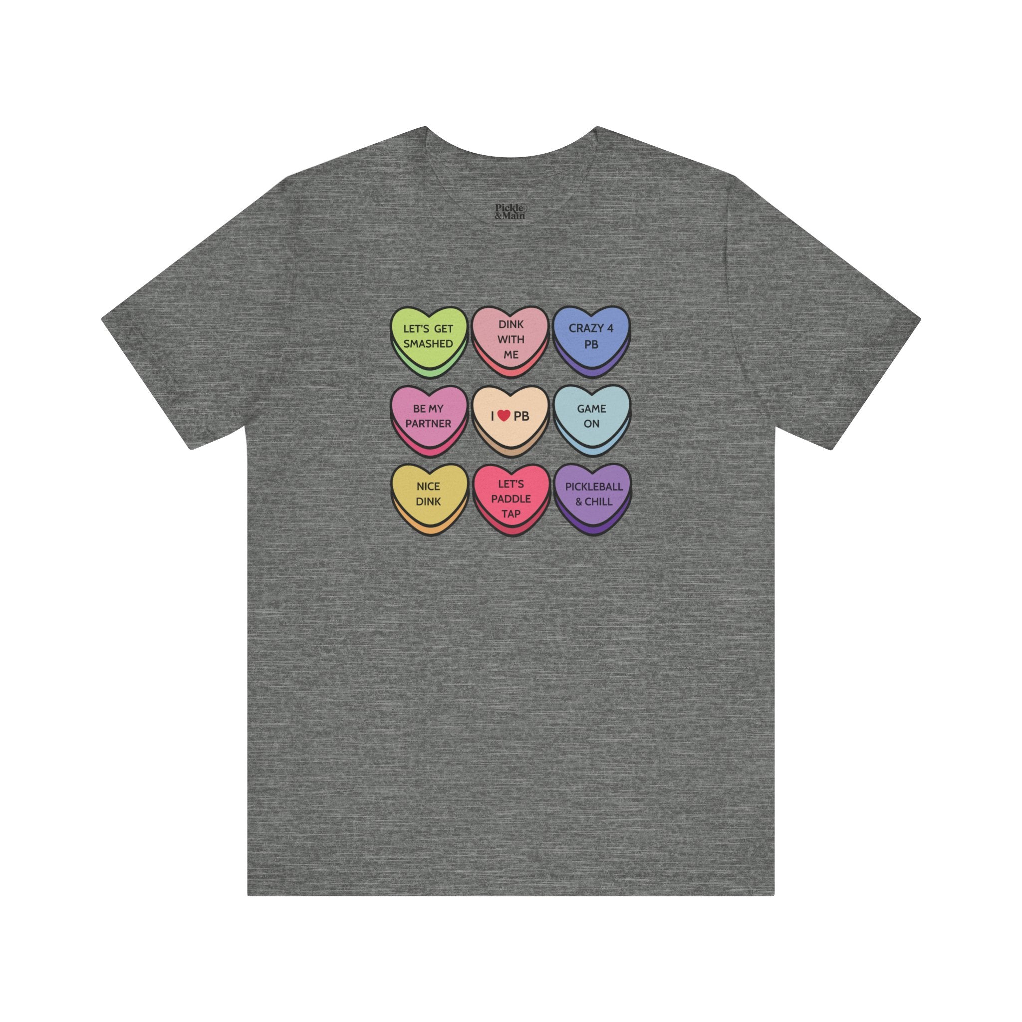 Pickleball Candy Hearts Unisex T-shirt
