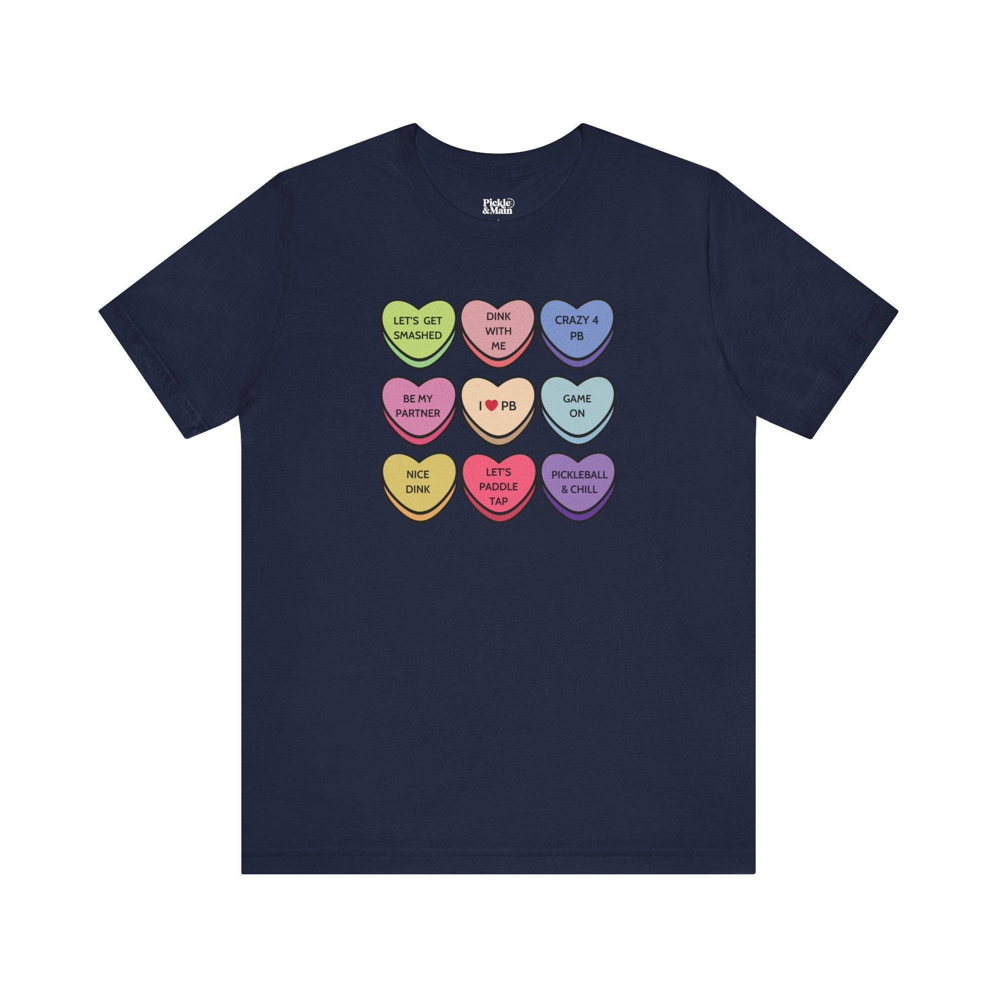 Pickleball Candy Hearts Unisex T-shirt