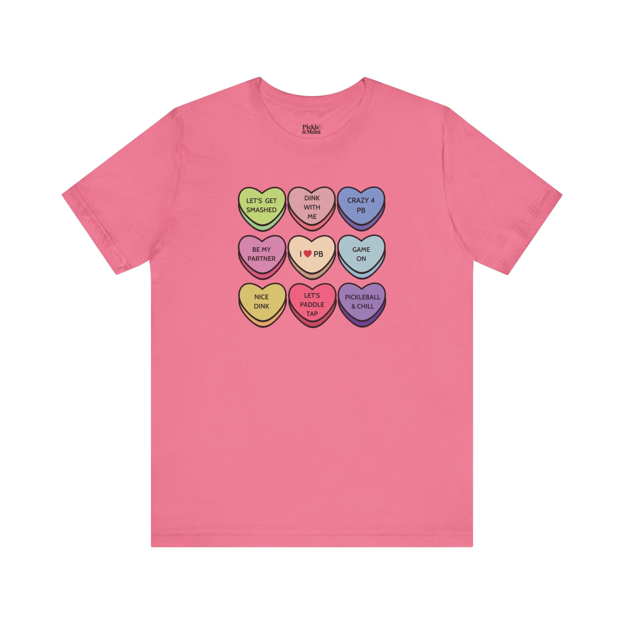 Pickleball Candy Hearts Unisex T-shirt
