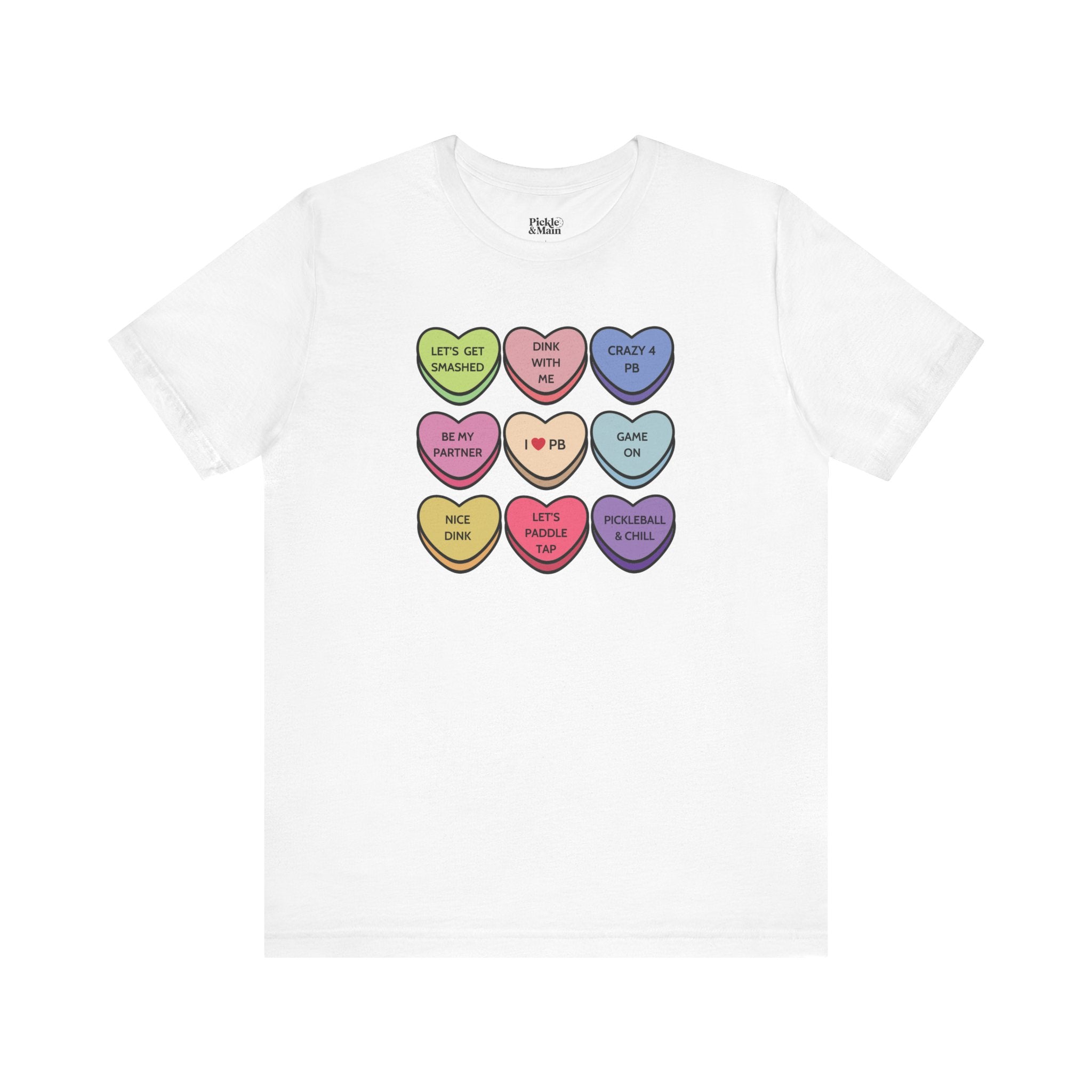 Pickleball Candy Hearts Unisex T-shirt