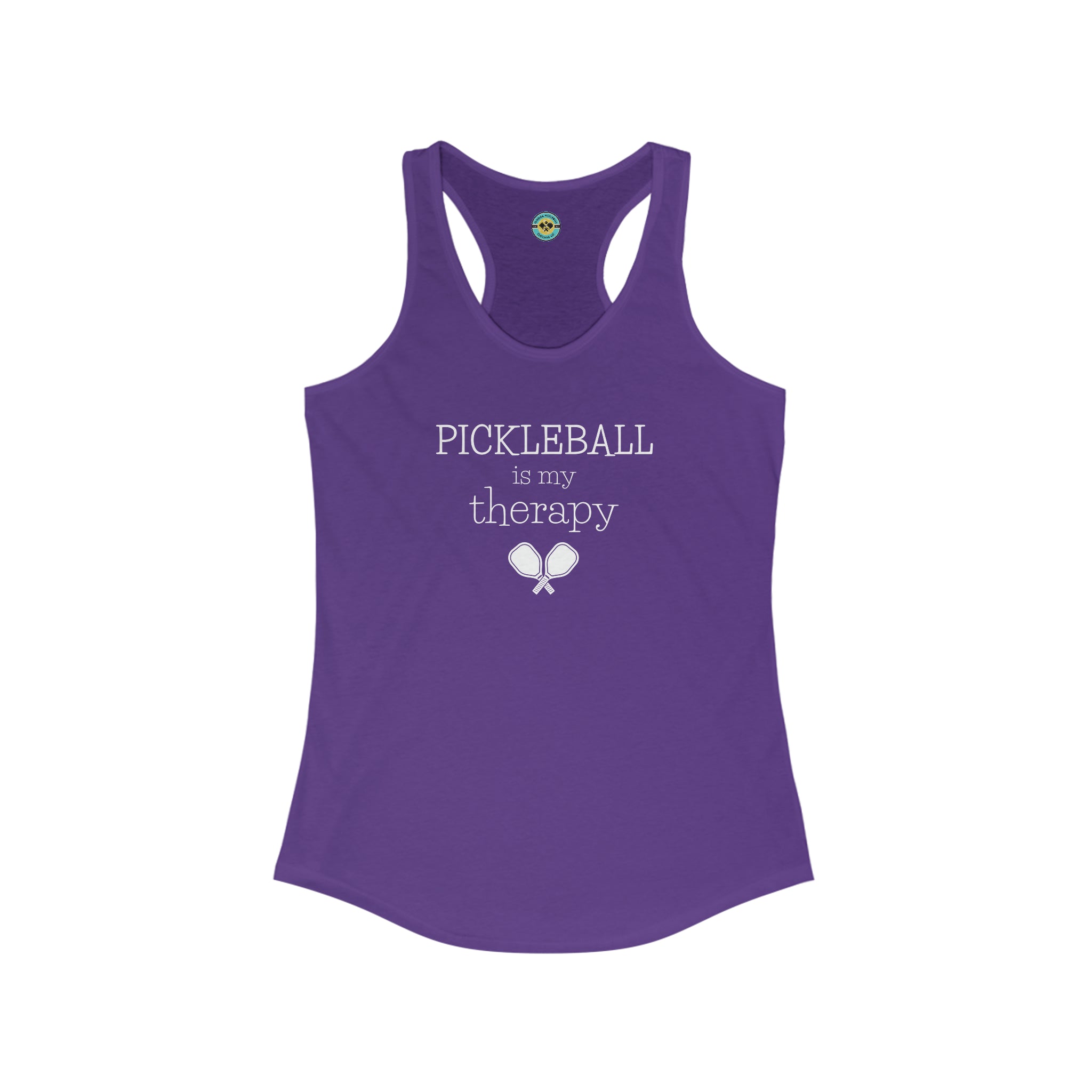 Pickleball Is My Therapy Racerback Tank