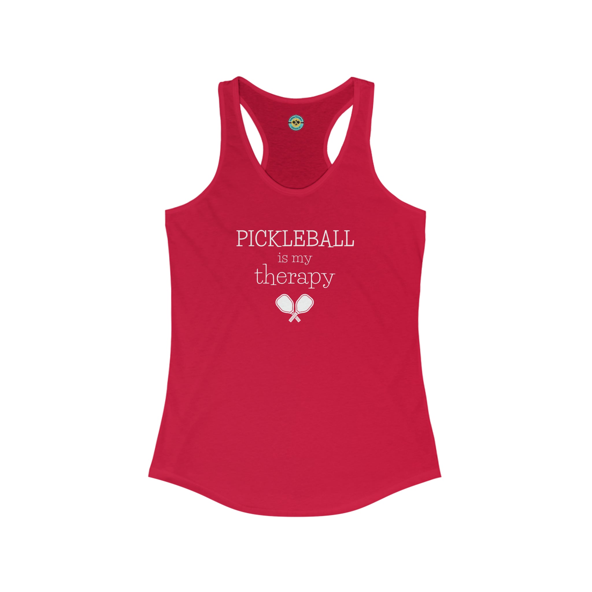 Pickleball Is My Therapy Racerback Tank