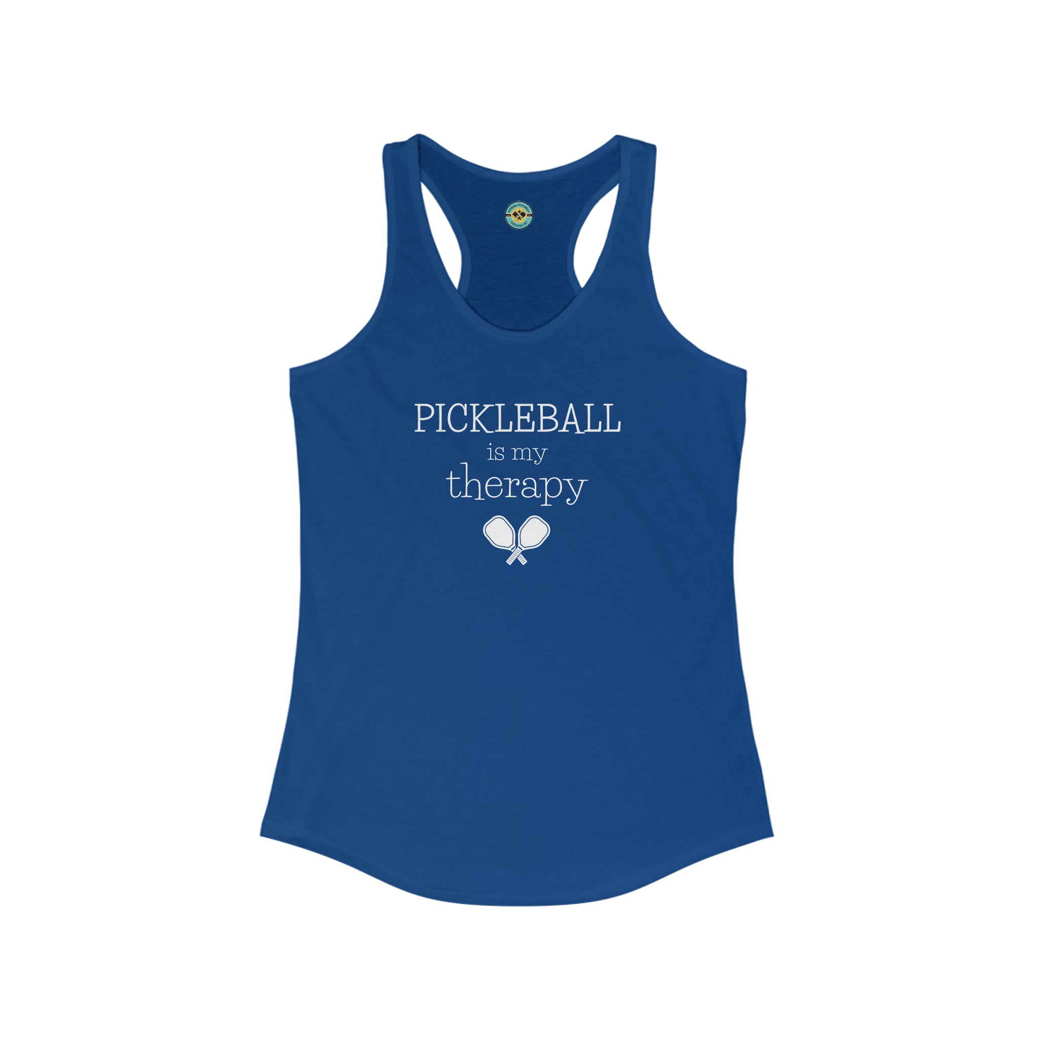 Pickleball Is My Therapy Racerback Tank