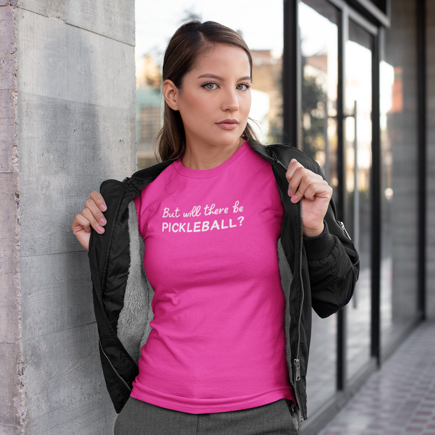 But Will There Be Pickleball? Unisex T-shirt