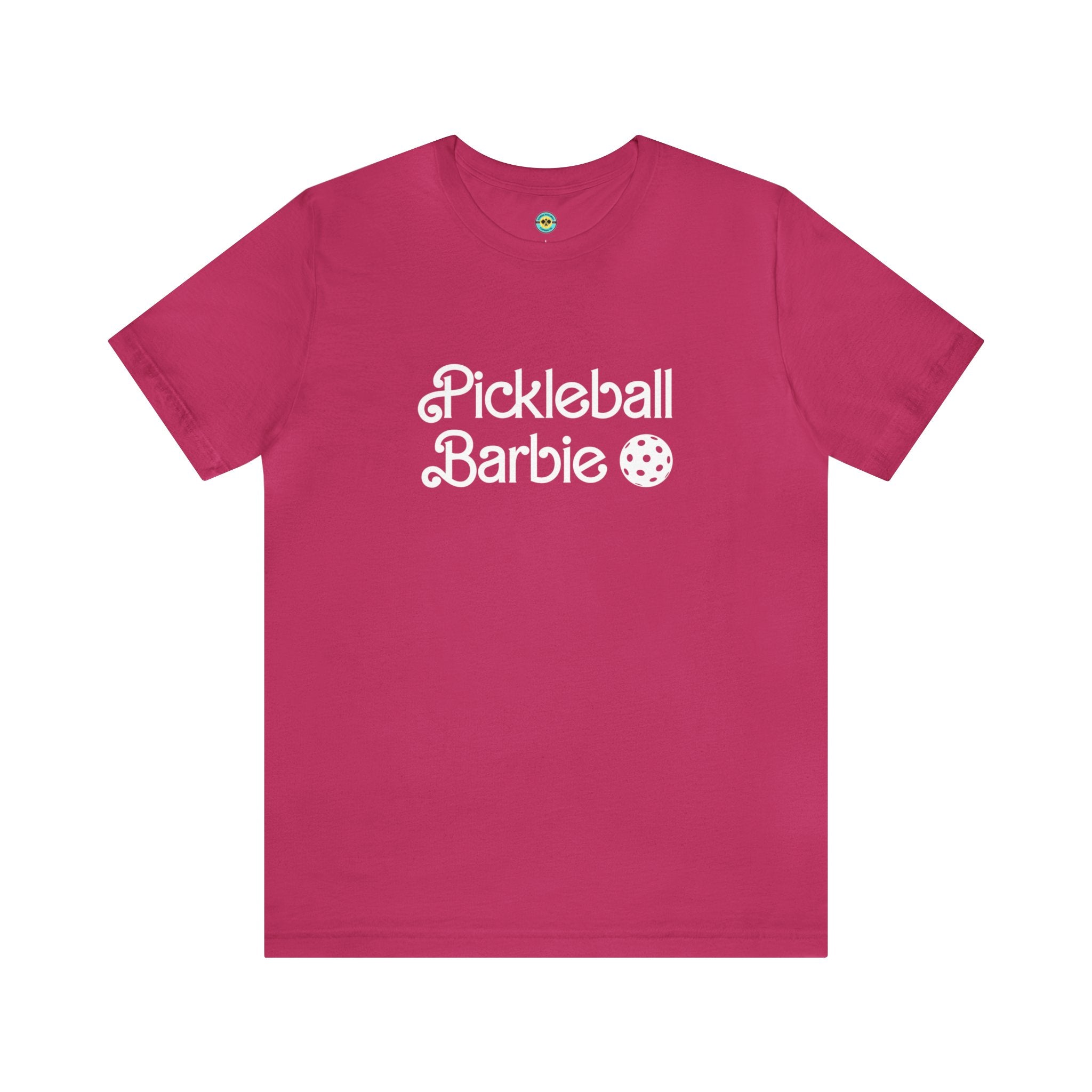 Pickleball Barbie Stacked/White Letters Unisex T-shirt