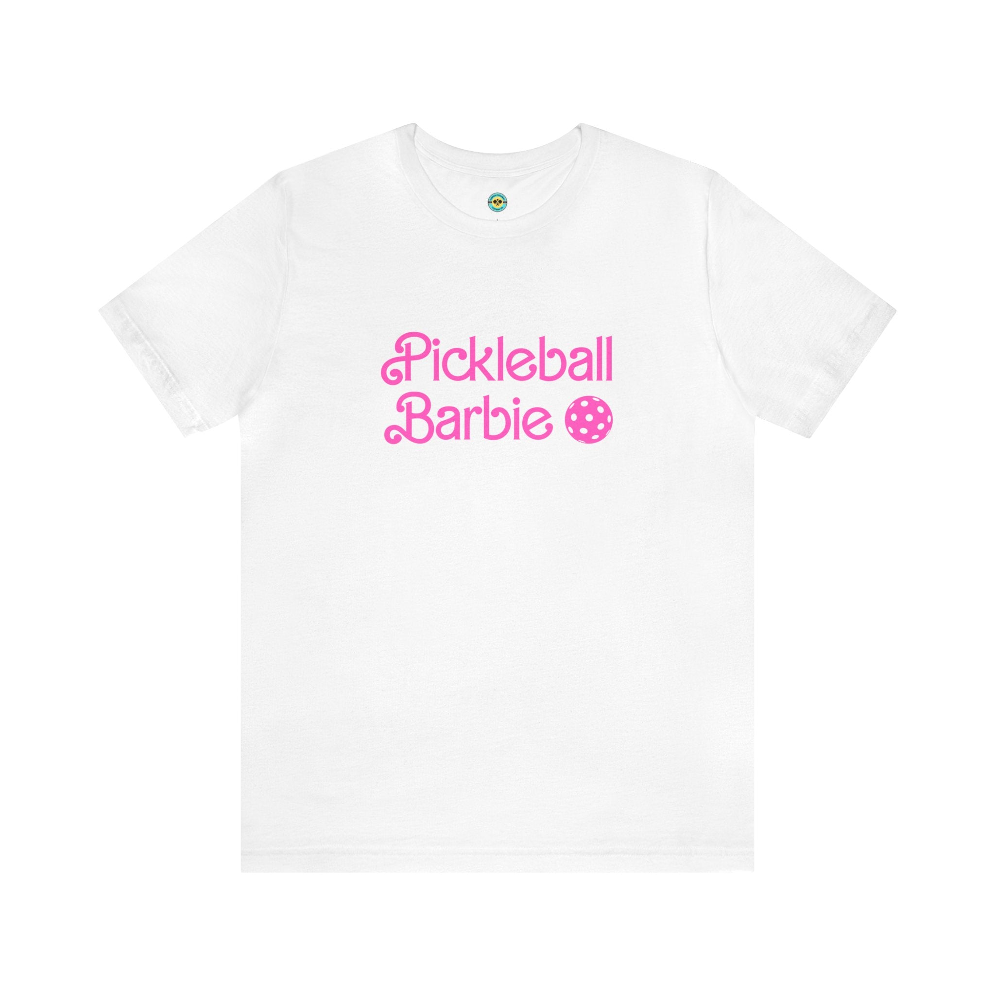 Pickleball Barbie Stacked/Pink Letters Unisex T-shirt