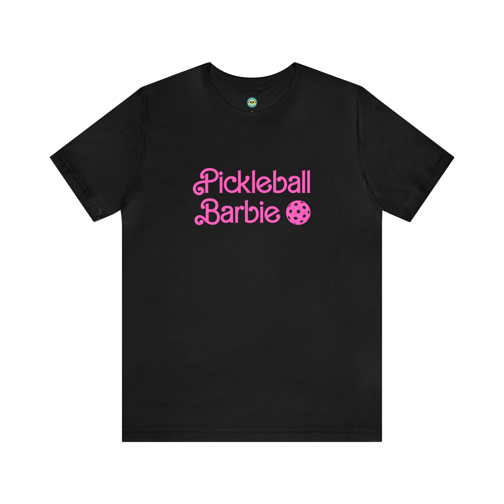 Pickleball Barbie Stacked/Pink Letters Unisex T-shirt