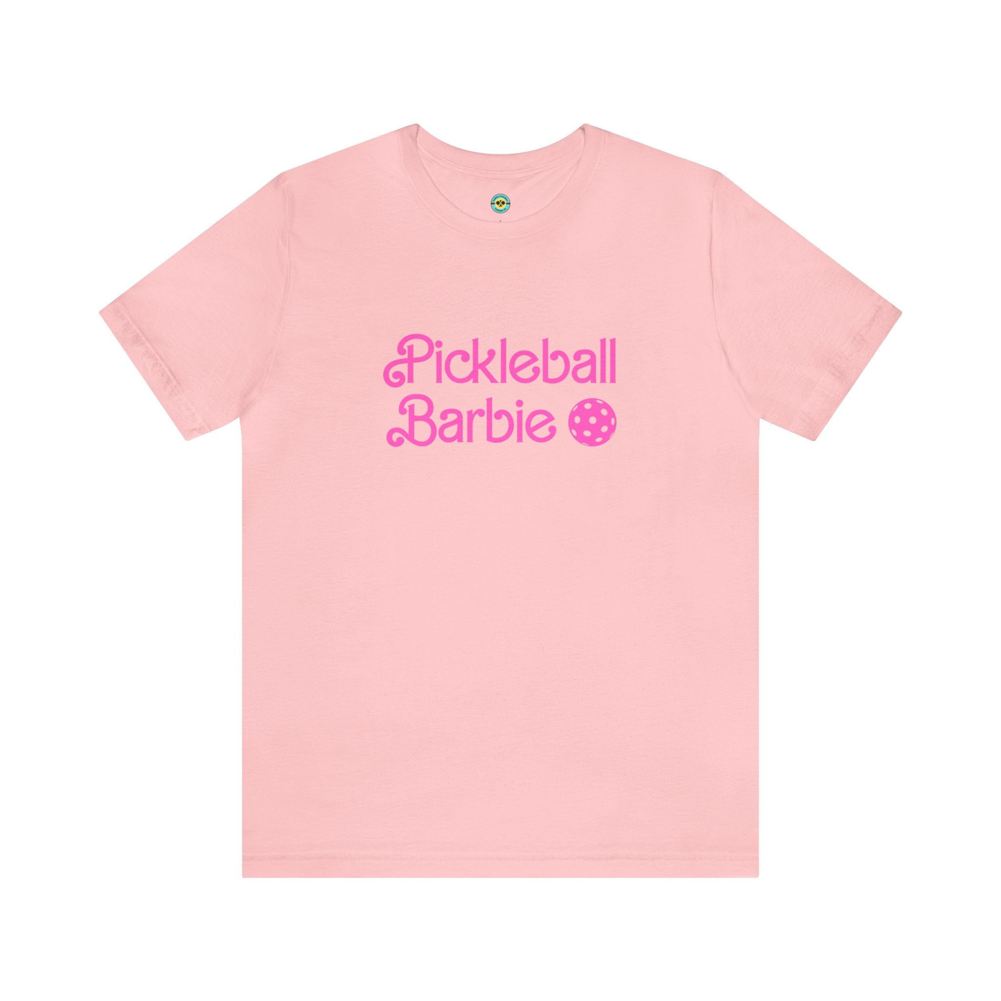 Pickleball Barbie Stacked/Pink Letters Unisex T-shirt