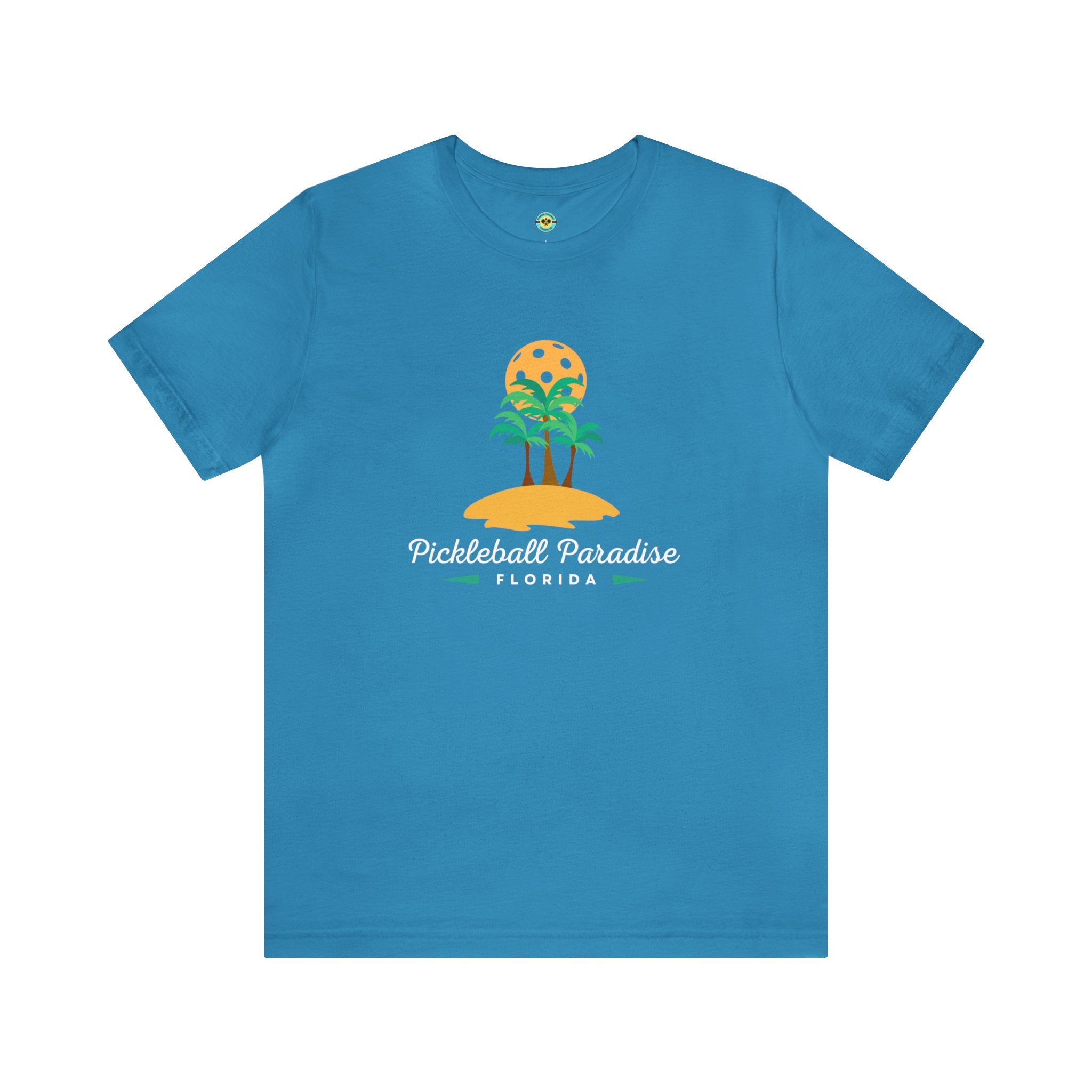 Pickleball Paradise Florida Unisex T-shirt - White Lettering