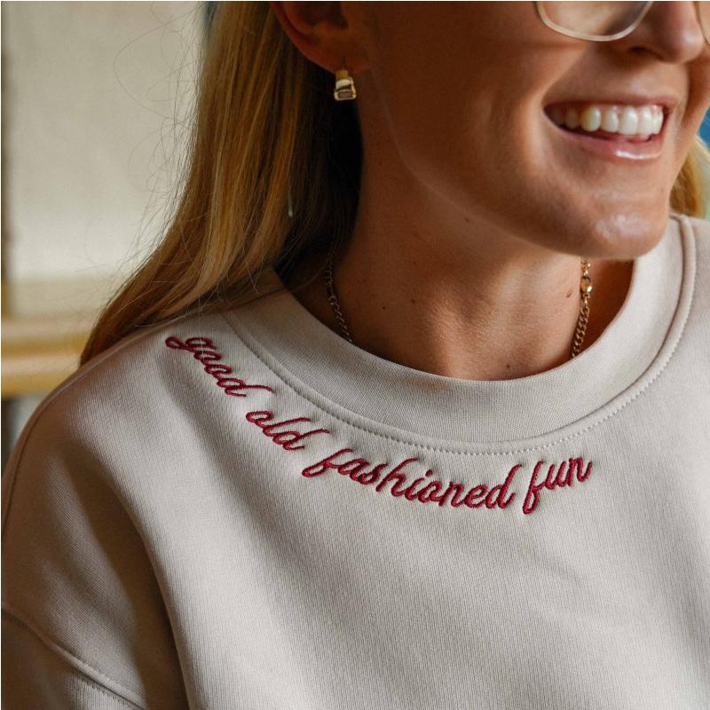 Good Old Fashioned Fun Crop Crewneck