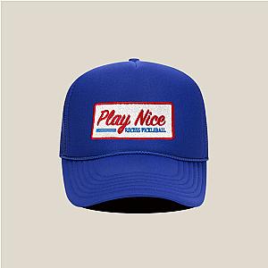Play Nice Trucker Hat · Royal Blue