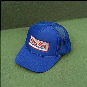 Play Nice Trucker Hat · Royal Blue
