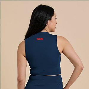 Clarkson Crop Bra - Navy