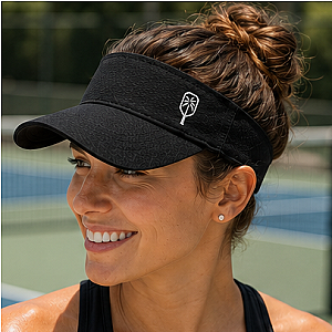 Black Pickleball Visor V 2.0