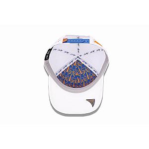 The Sunset Rally Performance Pickleball Hat - White & Blue