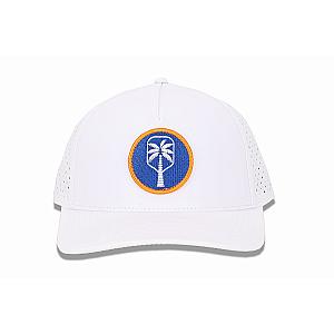 The Sunset Rally Performance Pickleball Hat - White & Blue