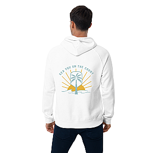 Court Side White Pickleball Hoodie