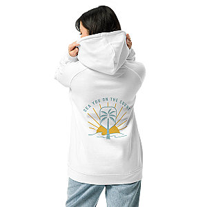 Court Side White Pickleball Hoodie