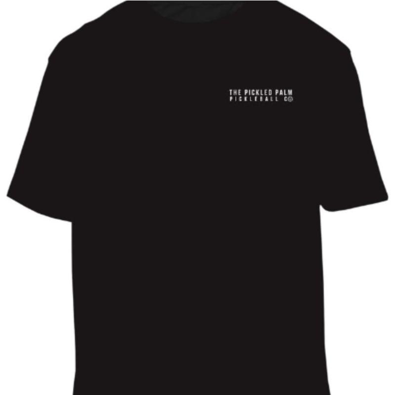 Mens Performance Midnight Black Short Sleeve Pickleball Shirt