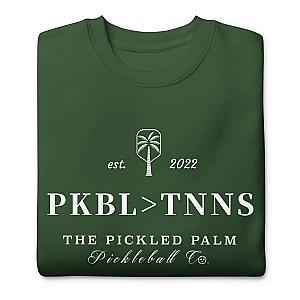 The Pickled Palm Classic Green Pickleball Sweatshirt