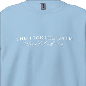 The Pickled Palm Light Blue Crewneck Pickleball Sweatshirt