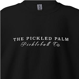 The Pickled Palm Black Crewneck Pickleball Sweatshirt