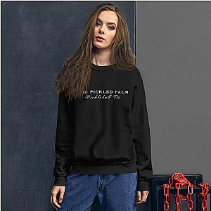 The Pickled Palm Black Crewneck Pickleball Sweatshirt