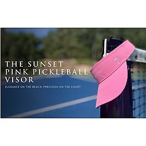 The Sunset Pink Pickleball Visor (Standard)