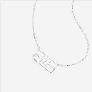 Pickleball Court Necklace