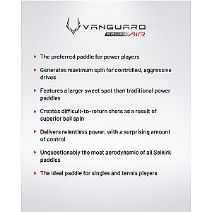 Selkirk VANGUARD Power Air - S2 - Pickleball Paddle