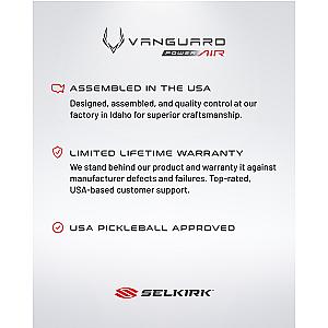 Selkirk VANGUARD Power Air - S2 - Pickleball Paddle
