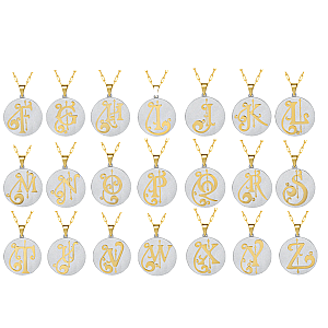 Saints & Saviors* Fancy Initial E Pendant Necklace