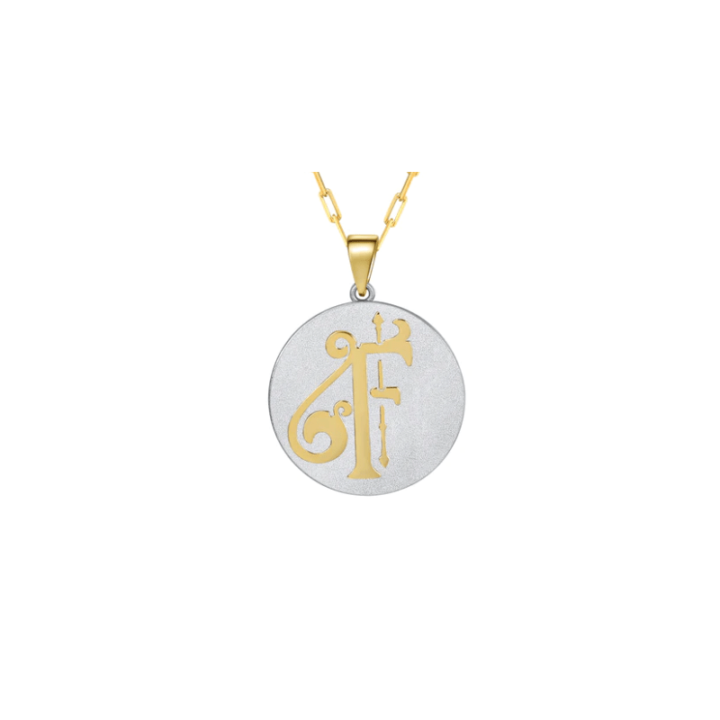Saints & Saviors* Fancy Initial F Pendant Necklace