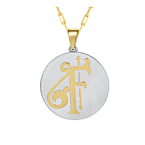 Saints & Saviors* Fancy Initial F Pendant Necklace