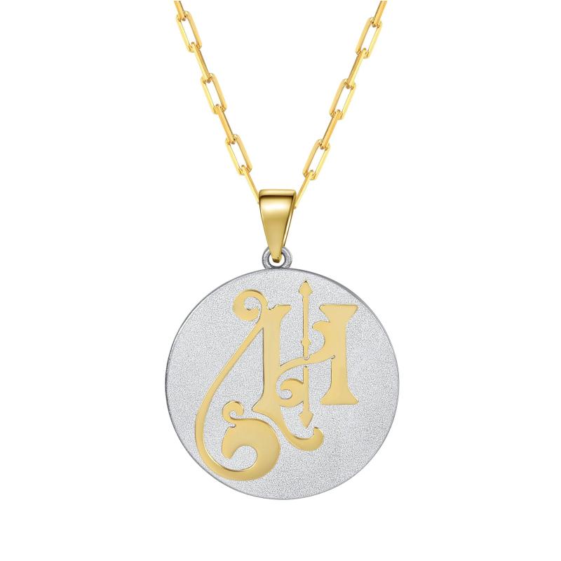Saints & Saviors* Fancy Initial H Pendant Necklace