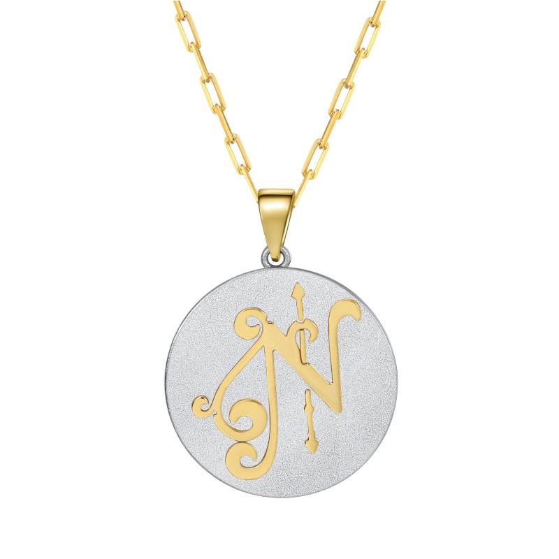 Saints & Saviors* Fancy Initial N Pendant Necklace