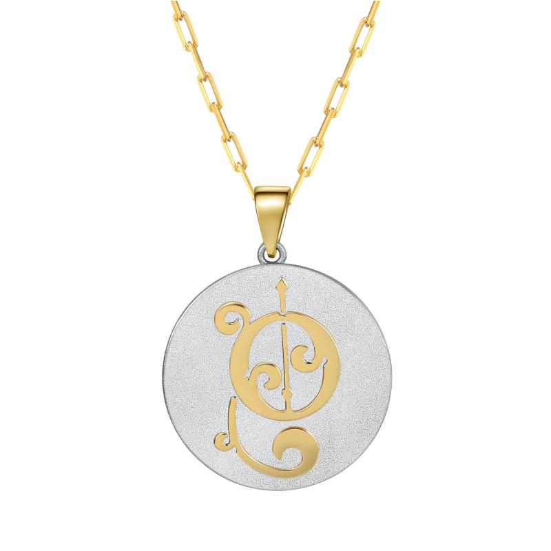 Saints & Saviors* Fancy Initial O Pendant Necklace