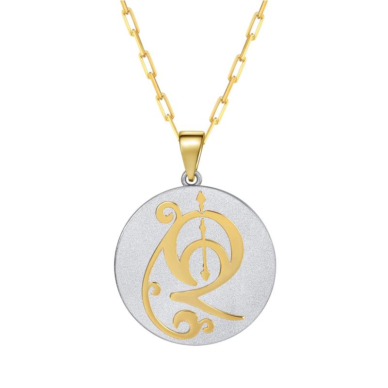 Saints & Saviors* Fancy Initial Q Pendant Necklace