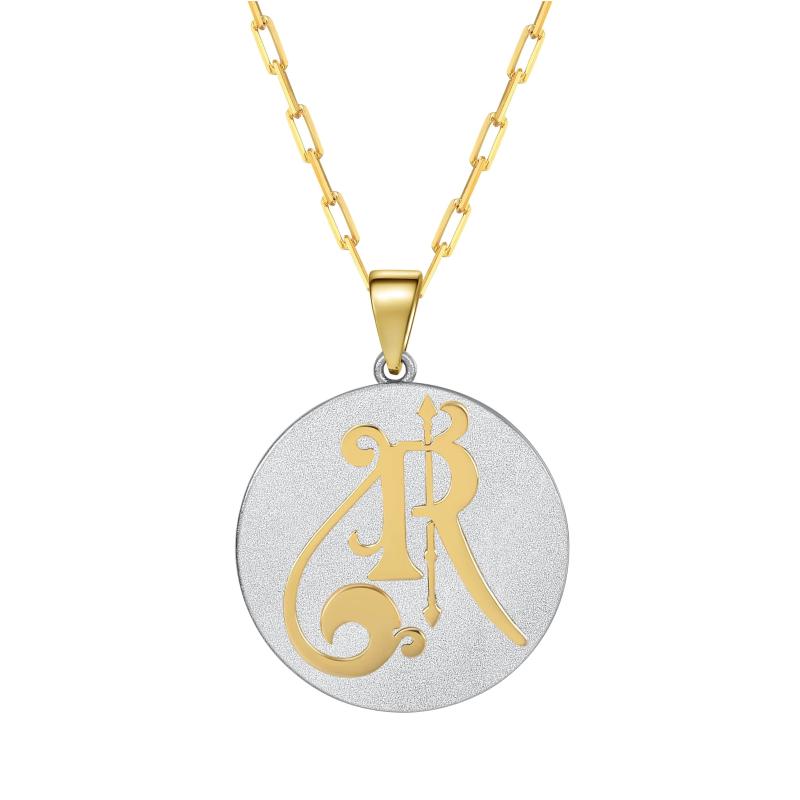 Saints & Saviors* Fancy Initial R Pendant Necklace